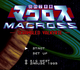 Choujikuu Yousai Macross: Scrambled Valkyrie (SNES) (gamerip